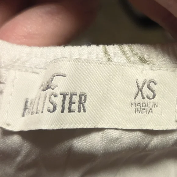 Hollister Baby Doll Y2k Floral Cropped Ruffle Short Sleeve Top Blouse Women's XS - Picture 4 of 6